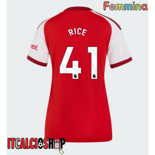 Arsenal Declan Rice #41 Prima Maglia Femmina 2026-27 Manica Corta